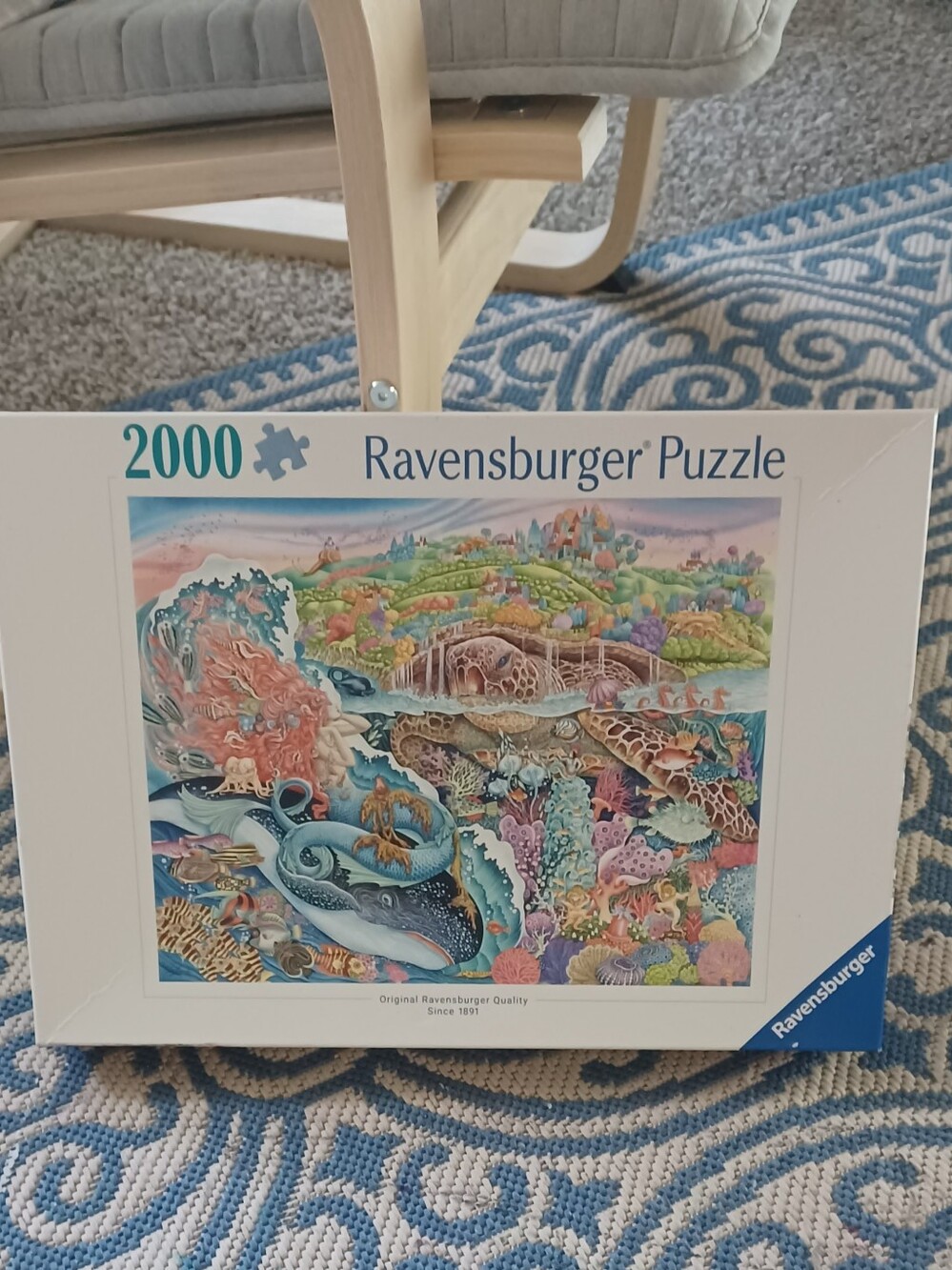 Ravensburger 2000-Piece Ocean Life Puzzle - Blue
